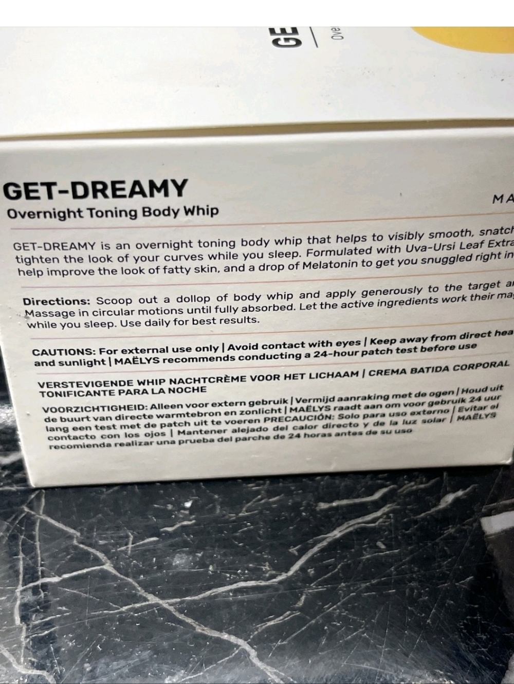 NEW SEALED (2) MAELYS 6.8 Ounces GET-DREAMY Overnight Toning Body Whip ๐ค๐ค - Picture 6 of 12